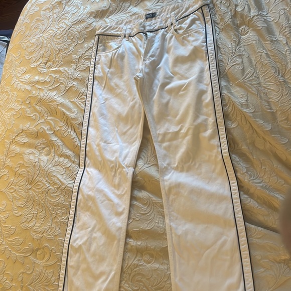 Men’s Regular Fit Low Rise Straight Leg Dolce & Gabbana White Jeans Size 38 - Picture 10 of 12